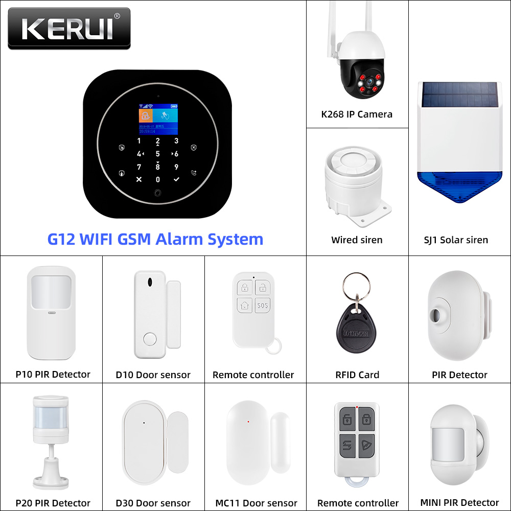 Home Automation System Diy - KERUI G12 2G Wifi Bezprzewodowy domowy