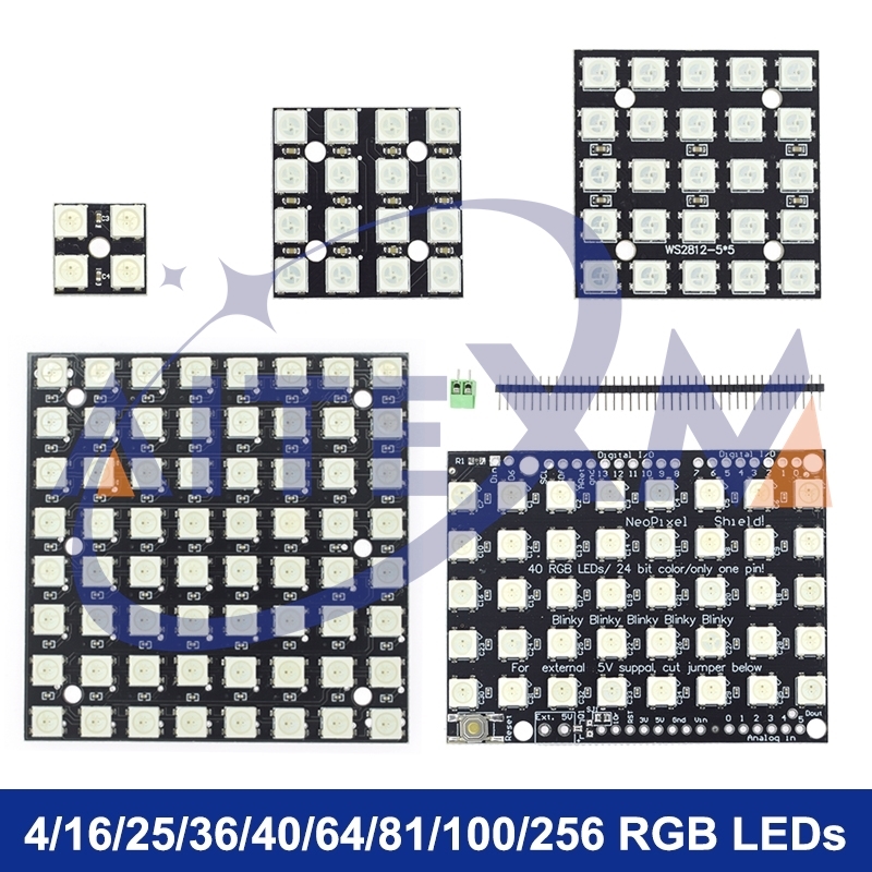 Rgb Led Matrix 8X8 - Moduł WS2812 5050 RGB 4x4 8x8