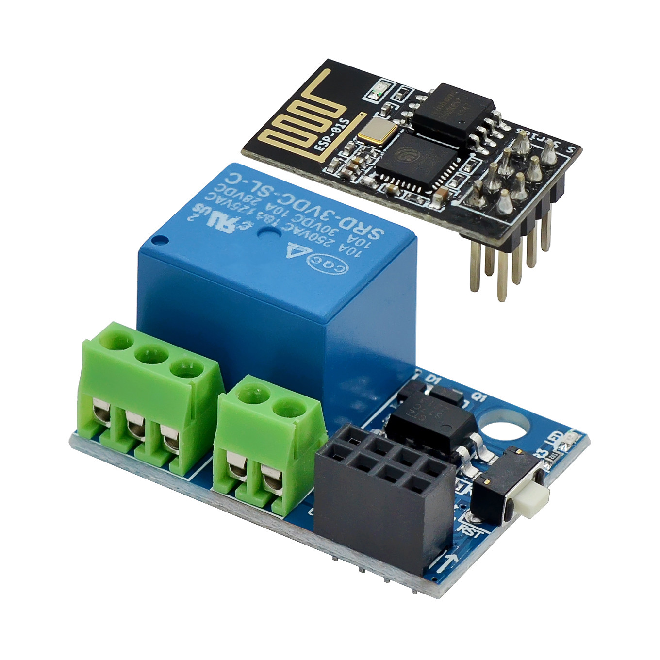 Home Automation With Arduino - Moduł przekaźnika WiFi ESP-01S 5V 10A