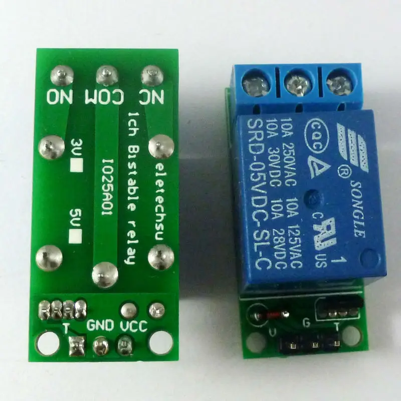 Home Automation With Arduino - Moduł przekaźnika bistabilnego z zatrzaskiem typu