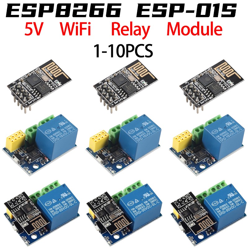 Home Automation With Arduino - Moduł przekaźnikowy WiFi ESP8266 ESP-01 ESP-01S