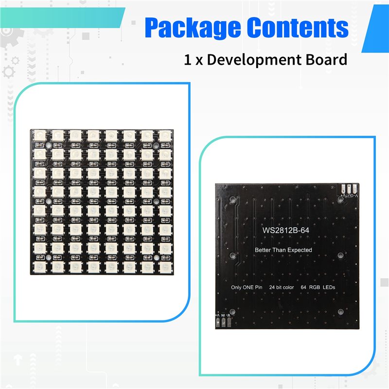 Trendy 2025: Matryca LED WS281 – Rgb Led Matrix 8X8 recenzja i cena