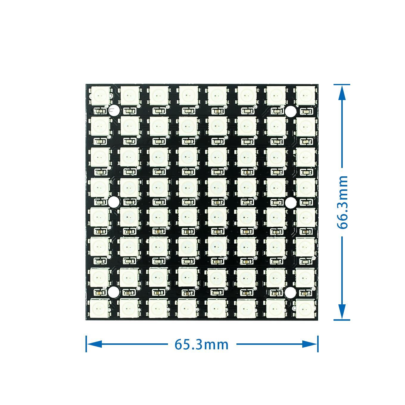 WS2812 LED 5050 RGB 8x8 4 16 2 – Rgb Led Matrix 8X8 recenzja i cena