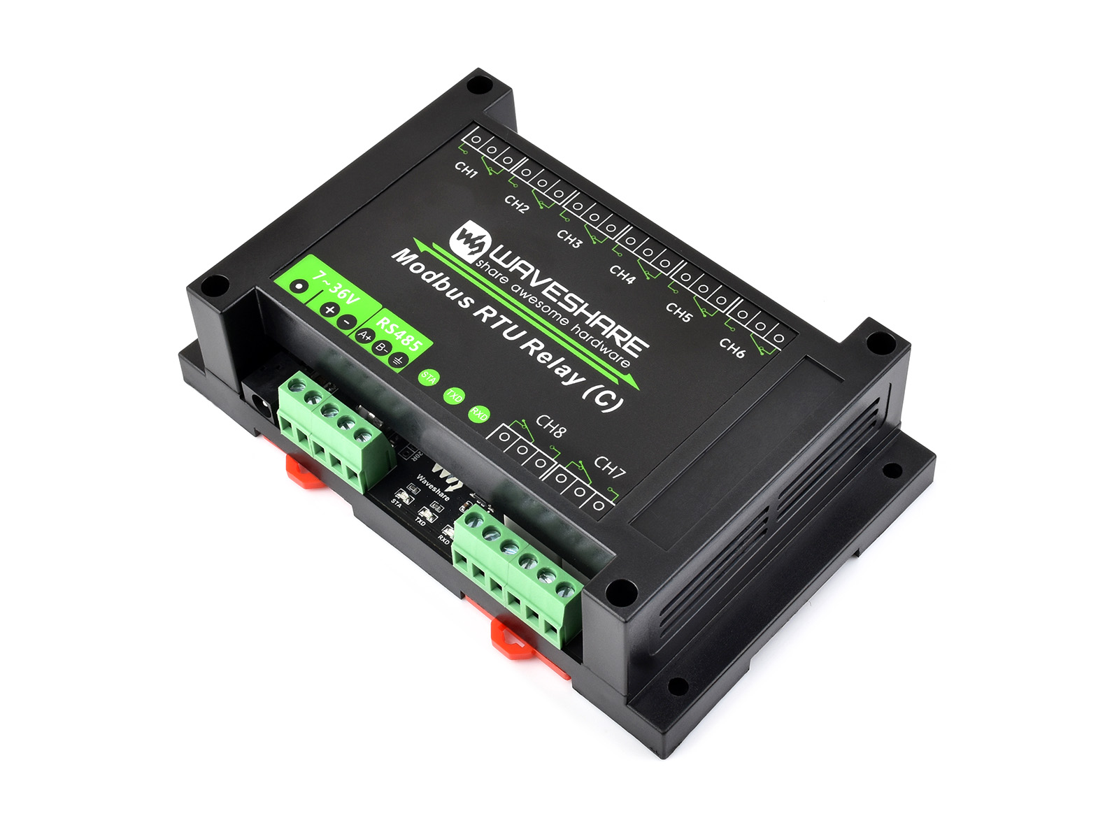Przekaźnik Modbus RTU (C), 8-k – Shelly Relay Module recenzja i cena
