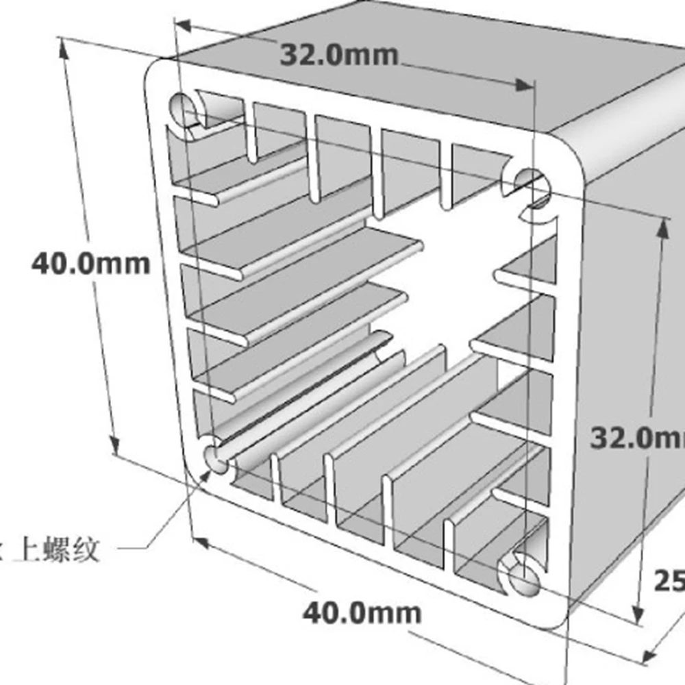 1 szt. 40x40mm Aluminiowy Kwad – Home Automation System Diy recenzja i cena